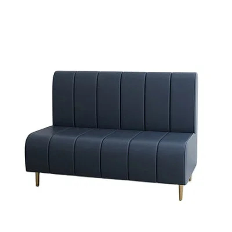 Restaurant Sofa Sets Dining Tables and Chairs Use Modern Bench Dining Coffee Leather Wooden Frame Metal Leg Sofa Booth Seating