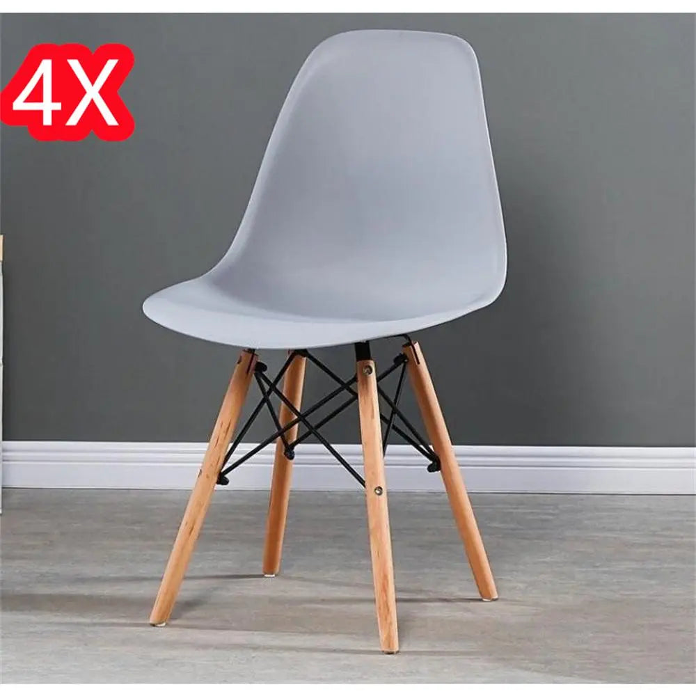 JUEGO DE 4 SILLAS PATAS MADERA MOD.DINAMARCA