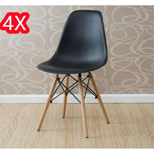 JUEGO DE 4 SILLAS PATAS MADERA MOD.DINAMARCA