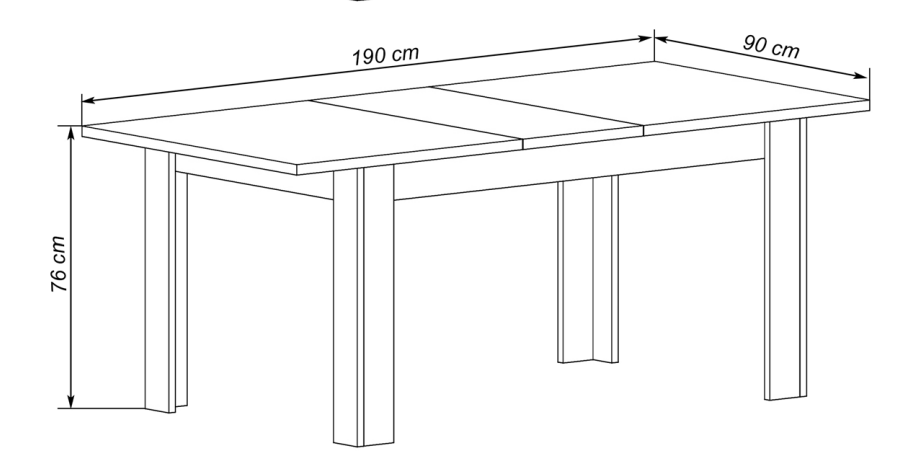 MESA COMEDOR EXTENSIBLE EUROPA