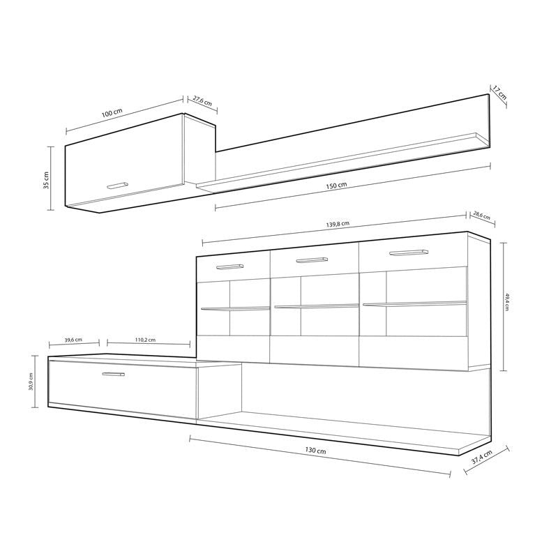 MUEBLE TV ZAFIRO